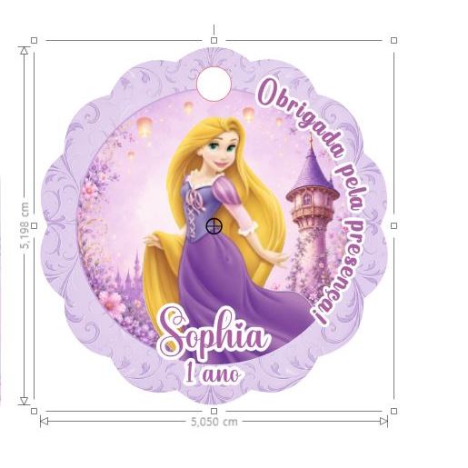 Tags Personalizada Rapunzel Enrolados Princesas Disney Agradecimento  Lembrancinha Festa Infantil Menina - ENVIO RAPIDO