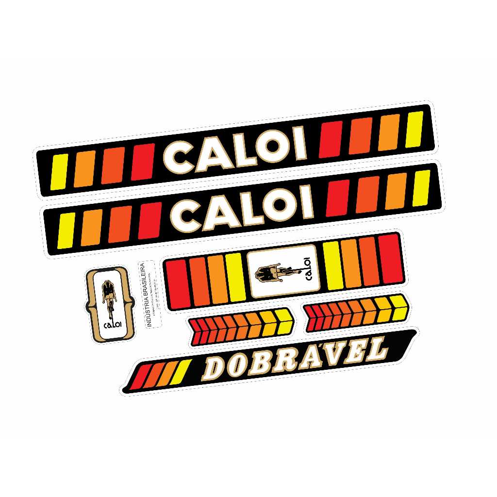 Kit Adesivos Bicicleta Caloi Berlineta 1979 Dobrável