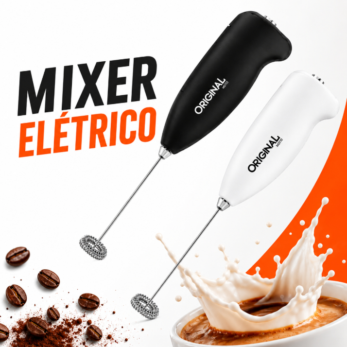 Mixer Portátil Elétrico Batedor Misturador Bebida Café Leite Ovos Rápido Cozinha