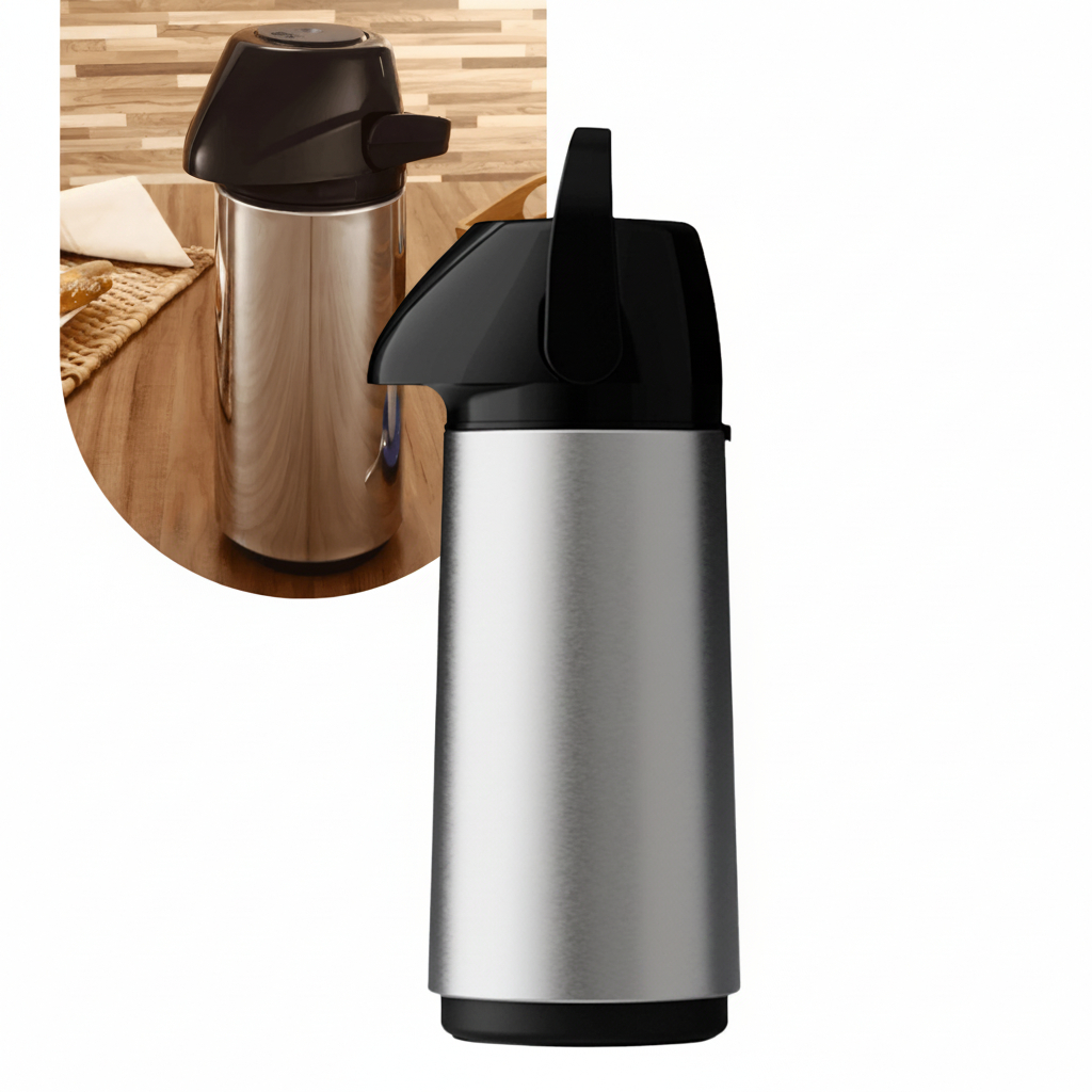 Garrafa Térmica Air Pot New Inox 1L Invicta para Café e Chá