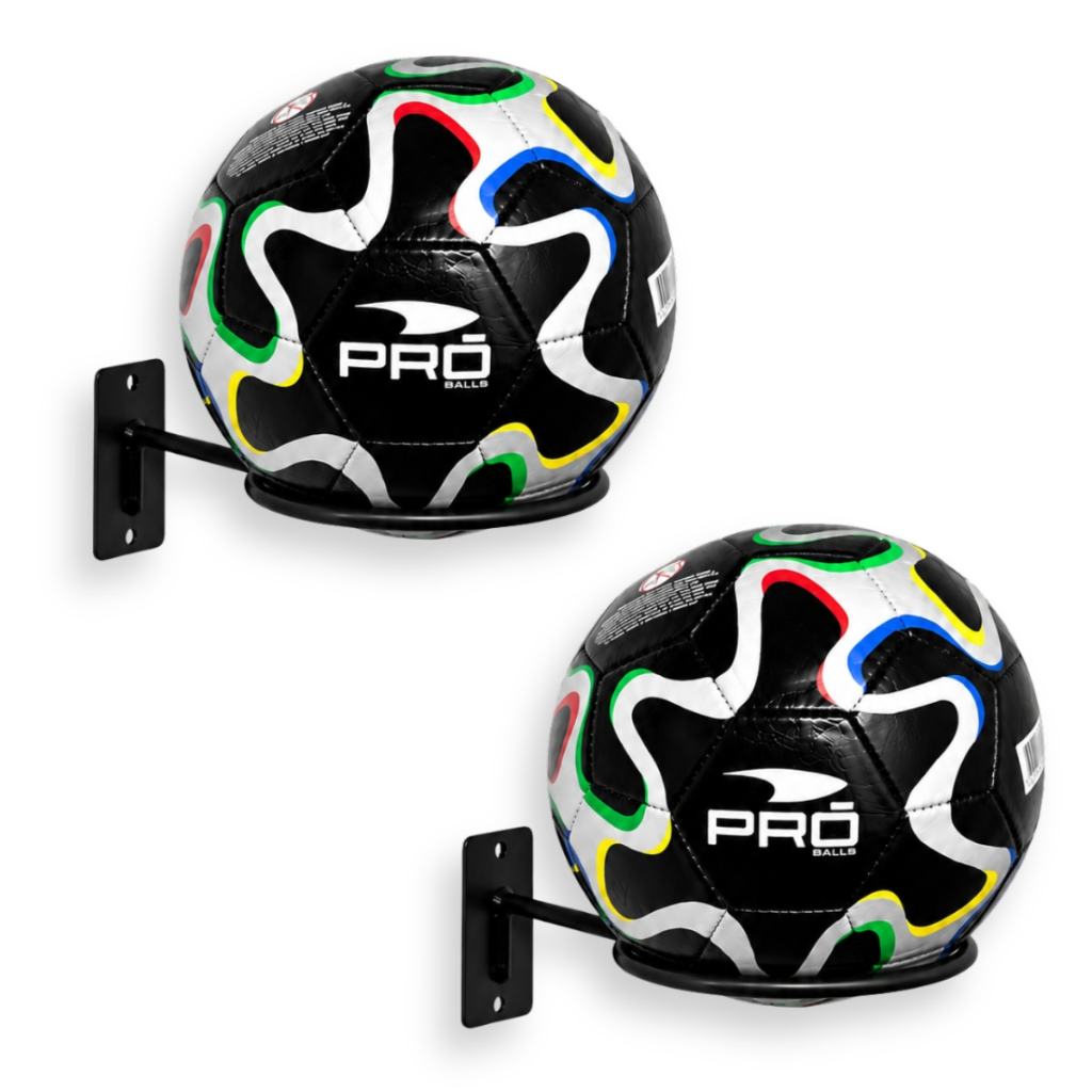 Kit02 Suporte Bola Futebol Basquete Vôlei + Parafusos e Buchas Super Reforçado