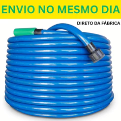 Mangueira Para Jardim Reforçada Lisa Flexivel Borracha de Água Quintal