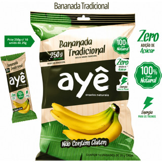 Bananada Zero Açúcar NaturaFruti 250g | 100% Fruta | Tradicional, Uva Passa ou Ameixa Doce Bananinha
