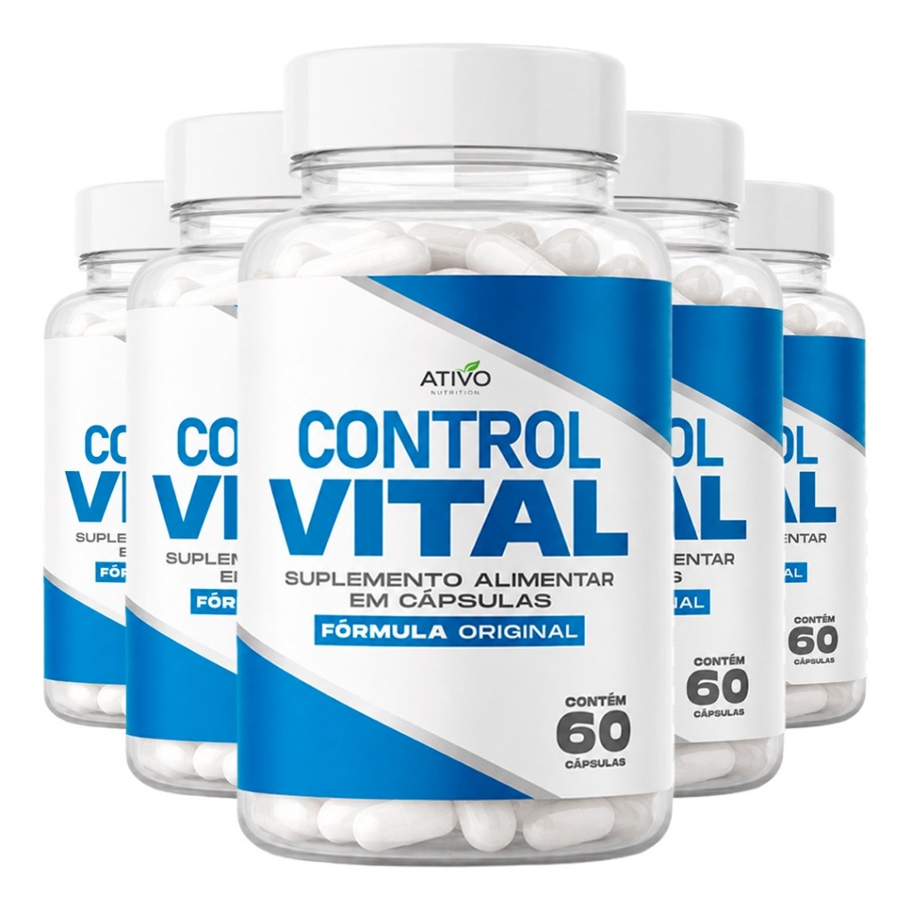 kit 5 Unidades - Control Vital | Ativo Nutrition — Equilíbrio e Energia Diária - Envio imediaato