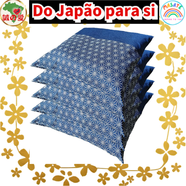 Imagem Universal Japanese Zabuton Cushion Covers 5-Piece Set Seersucker Fabric 55x59cm 【Do Japão para você】