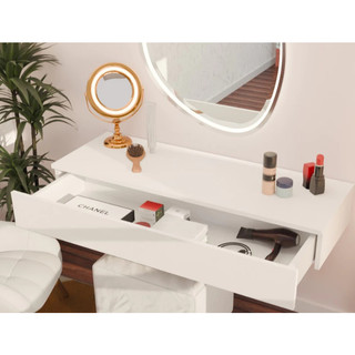 Penteadeira C/ Gaveta 100CM Console P/Camarim, quarto, Closet Organizador Prateleira p/ M…
