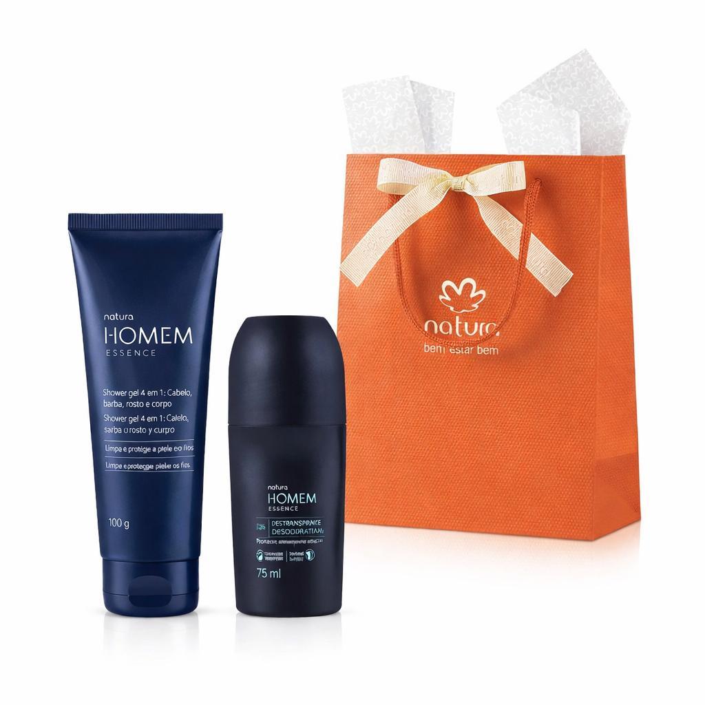 Natura Homem Essence Kit 2 itens + sacola para presente