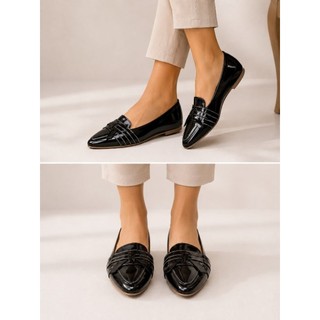 Sapatilha feminina Maria bico fino moda doa a dia estilo mocassim casual confortável.