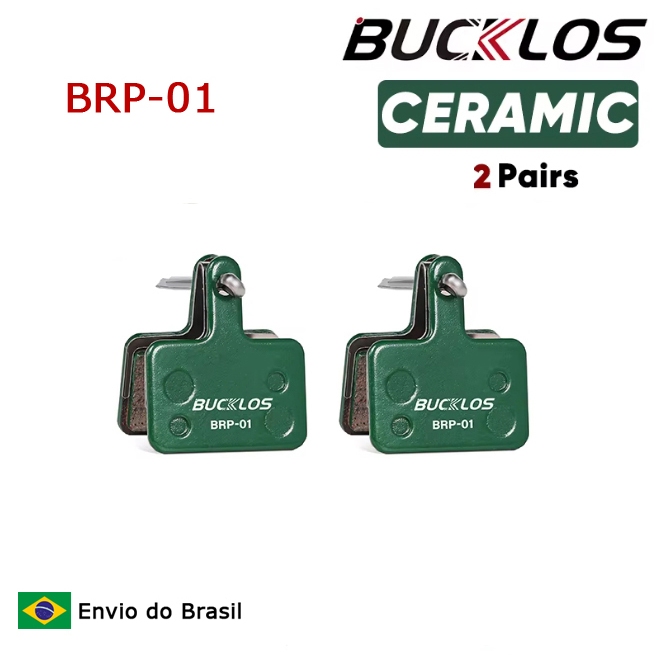 02 Par de Pastilha de Freio Ceramic Bucklos para Shimano MT200 Tektro