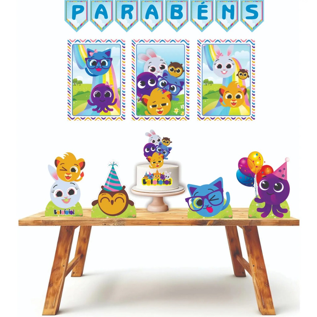 Kit festa em casa personalizado fazemos todos os temas Bolofofos