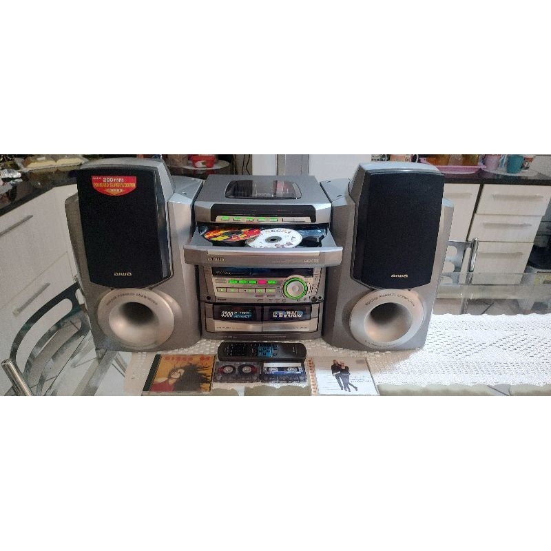 aparelho de som Mini system aiwa nsx 959