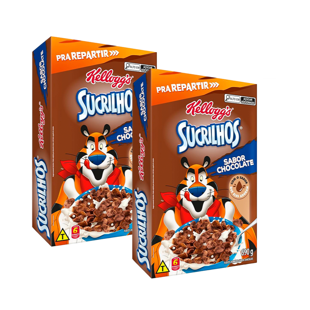 Combo Cereal Sucrilhos Chocolate 690G 2 unidades