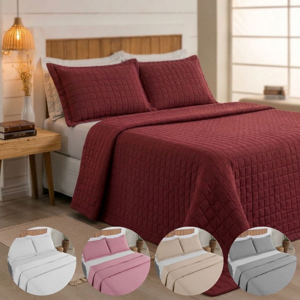 Cobre Leito Colcha Matelado Casal Queen Ultrassonico Pastilha Colcha Premium 100% Poliéster Toque Macio Cama Quarto