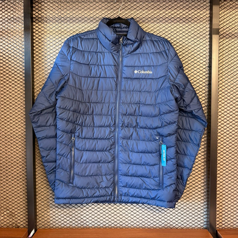 jaqueta puffer columbia powder lite II azul