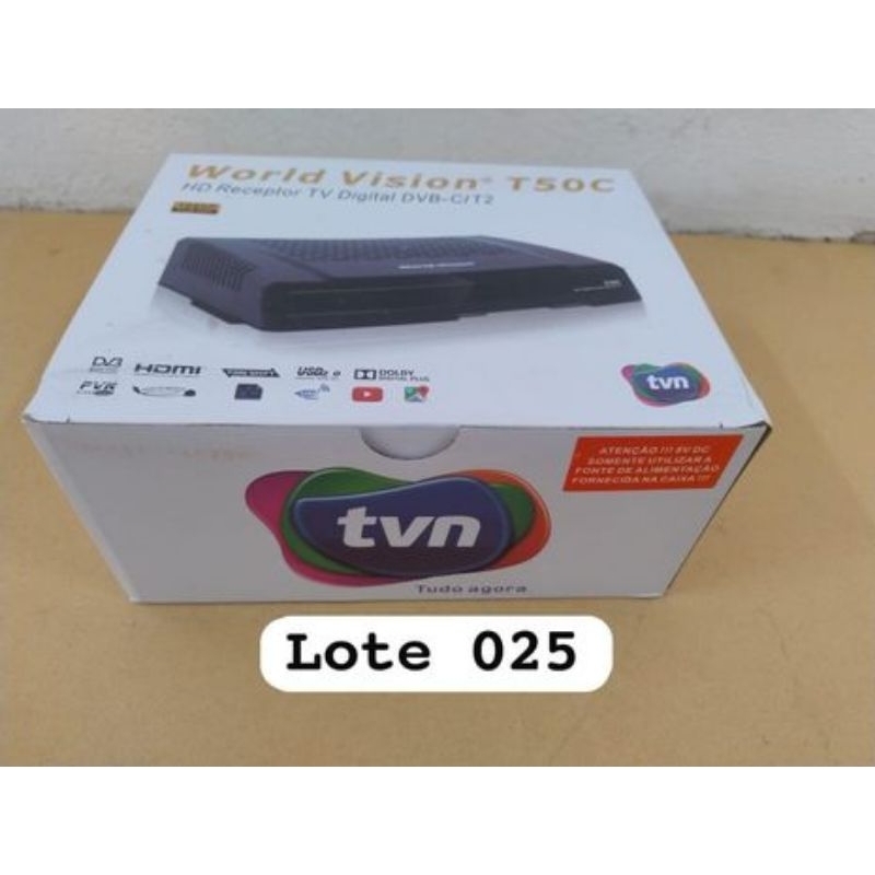 Receptor WV T50C T2/C Sintonizador DVB-T/T2/C terrestre/cabo (não pega sinal digital só tv acabo)