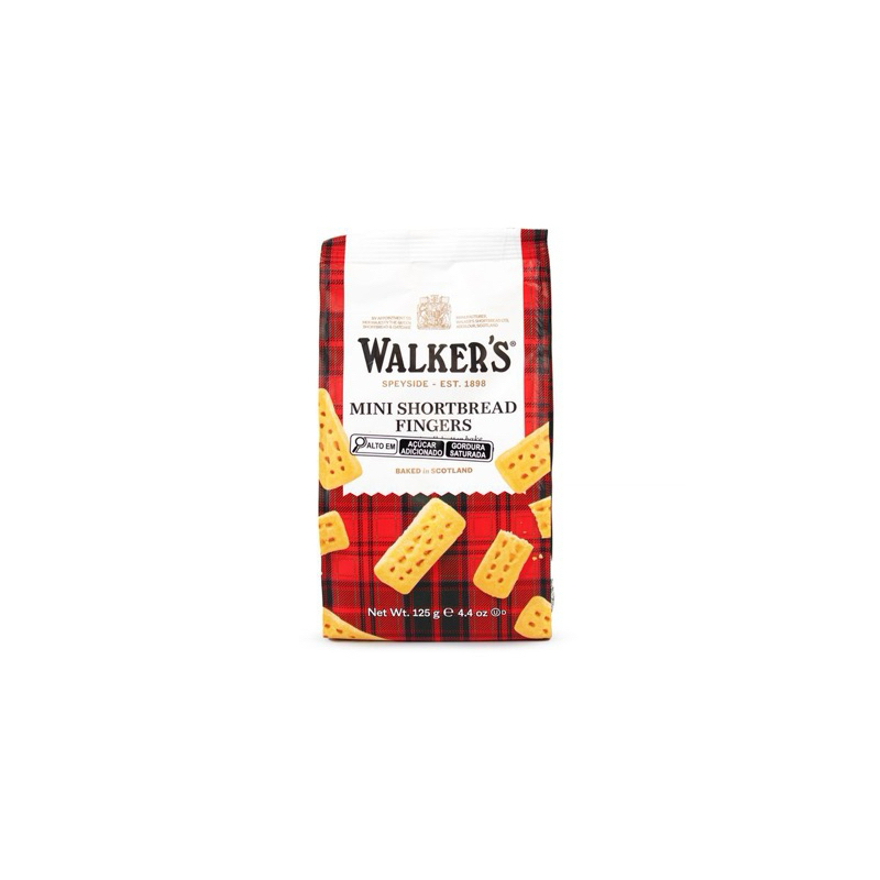 Walkers Mini Biscoito Amanteigado Escocês Fingers125g