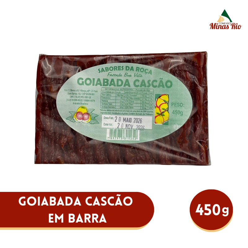 Goiabada Cascão em Barra Sabores da Roça 450g