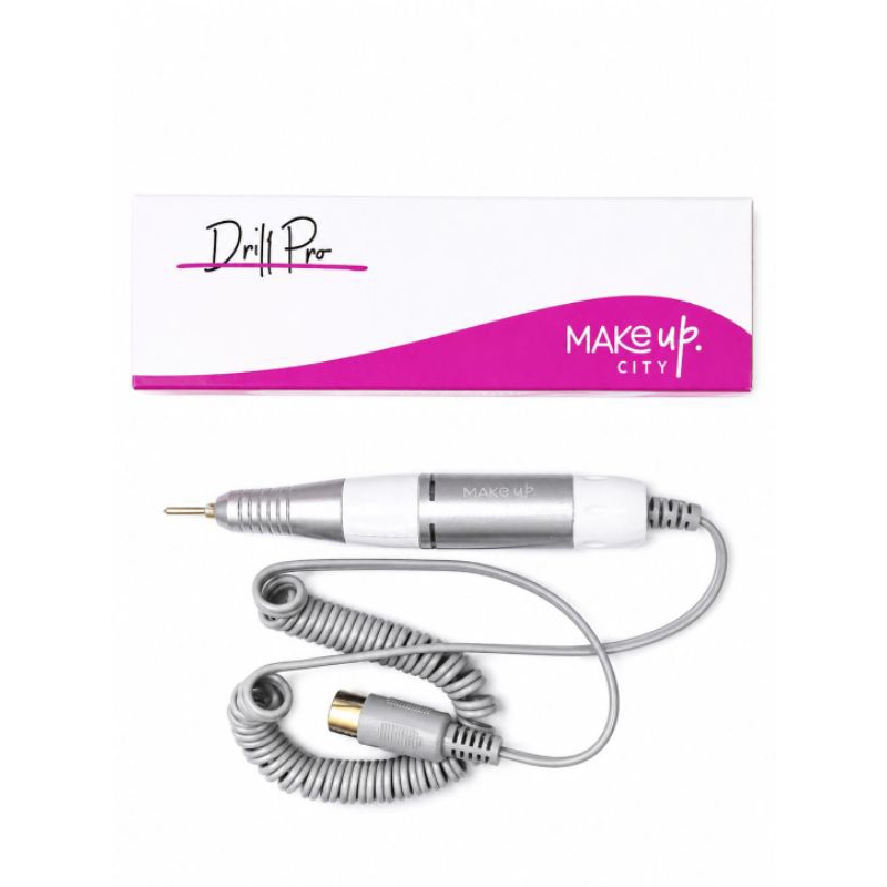 Caneta Motor Lixa Profissional Porquinho Unha Gel Nail Drill Branco White 30000RPM