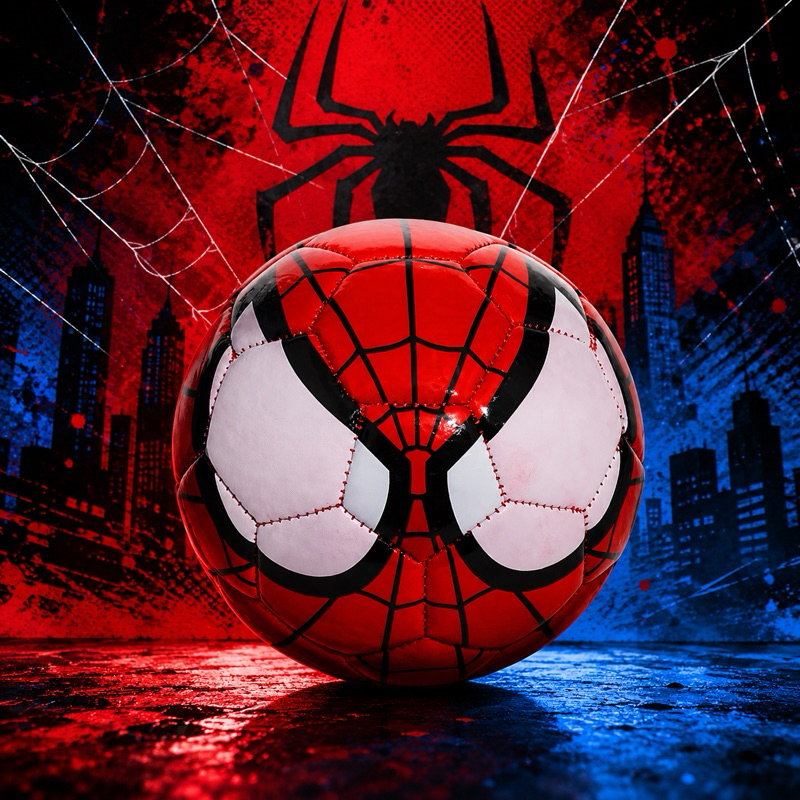 Bola de futebol infantil homem aranha  pequena tamanho 3