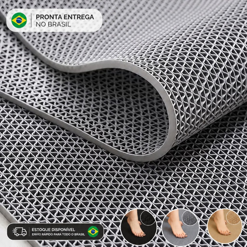 Tapete Antiderrapante para Banheiro e Box