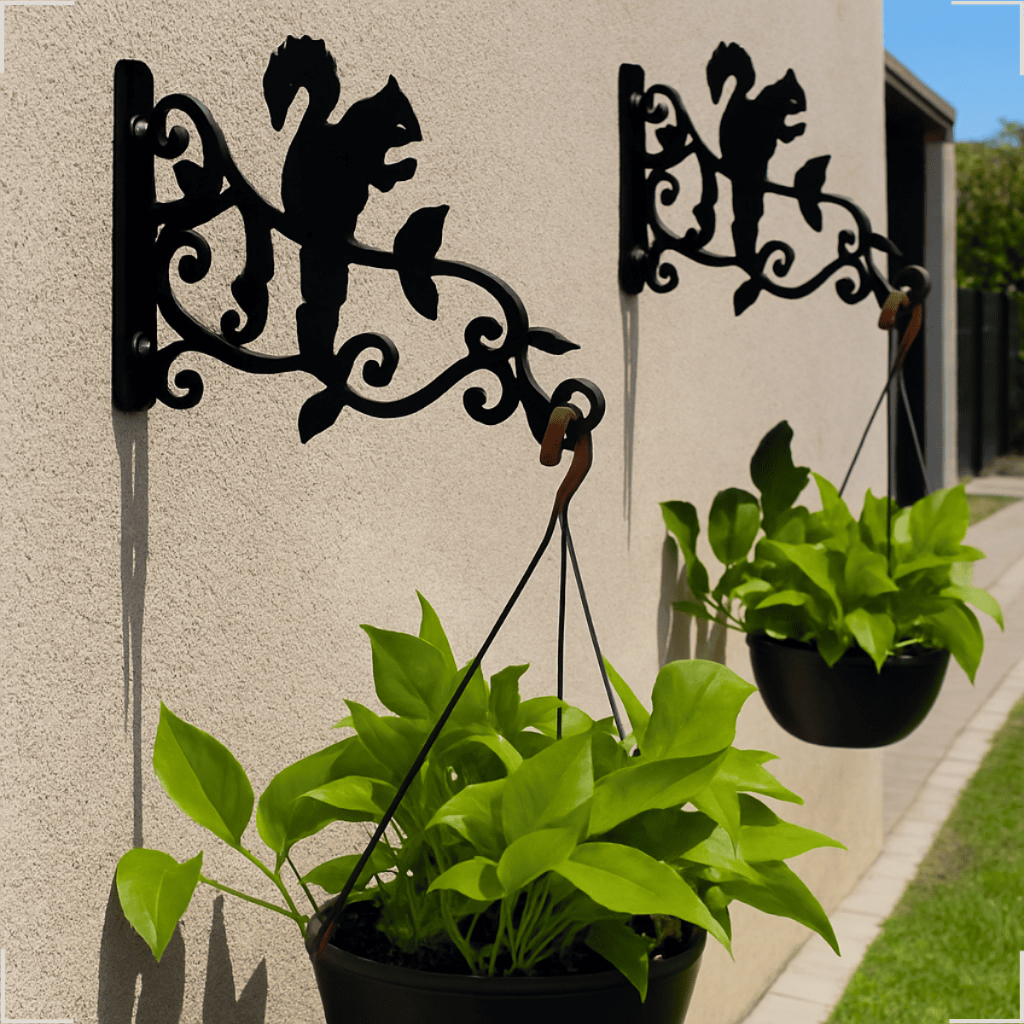 Kit 2 Suportes para Flores em Parede Jardim Varanda e Sacada Achadinhos