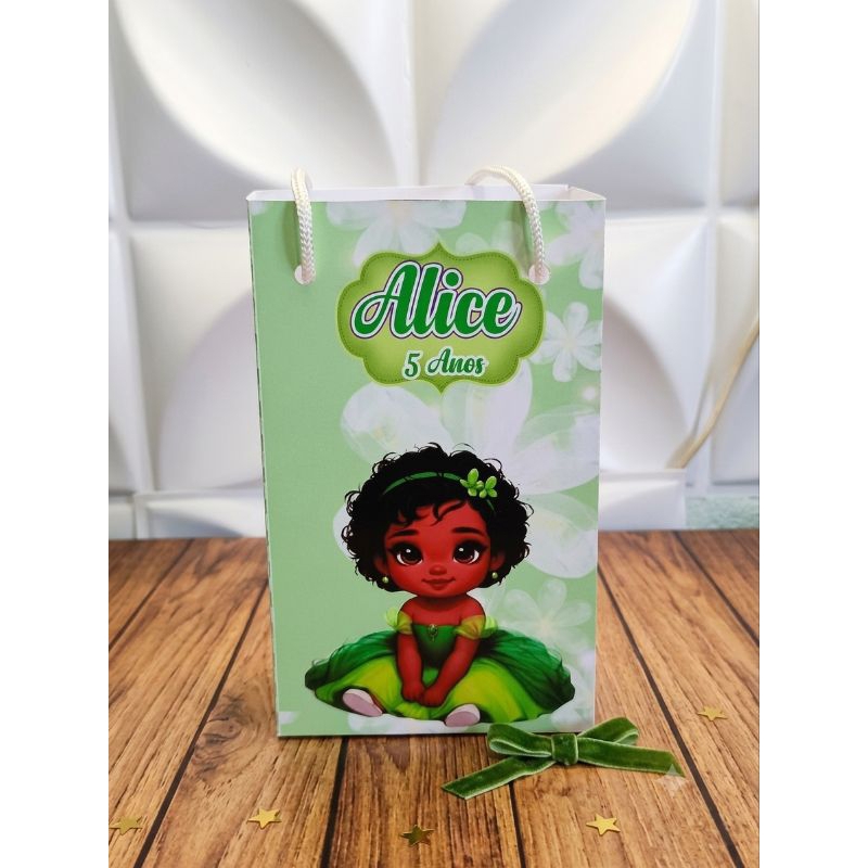 sacolinha princesa tiana personalizada lembrancinha de festa personalizada princesa tiana sacolinha princesa e o sapo