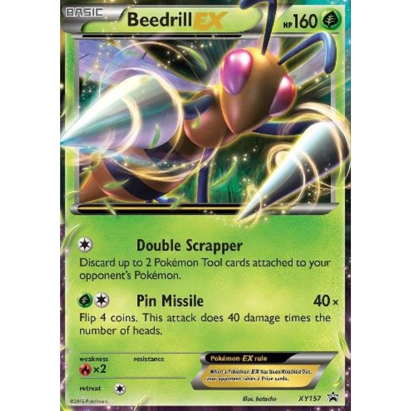 Carta Pokémon Beedrill EX Original Copag