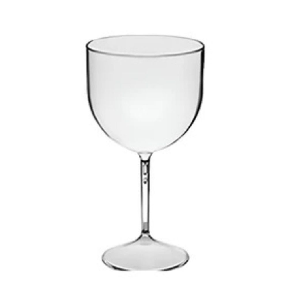 Kit 5 Taça de Gin Acrílico Premium Resistente 580ml - Cristal