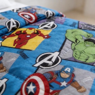 Manta Marvel Vingadores- Infantil- Jolitex Microfibra -Azul- Solteiro