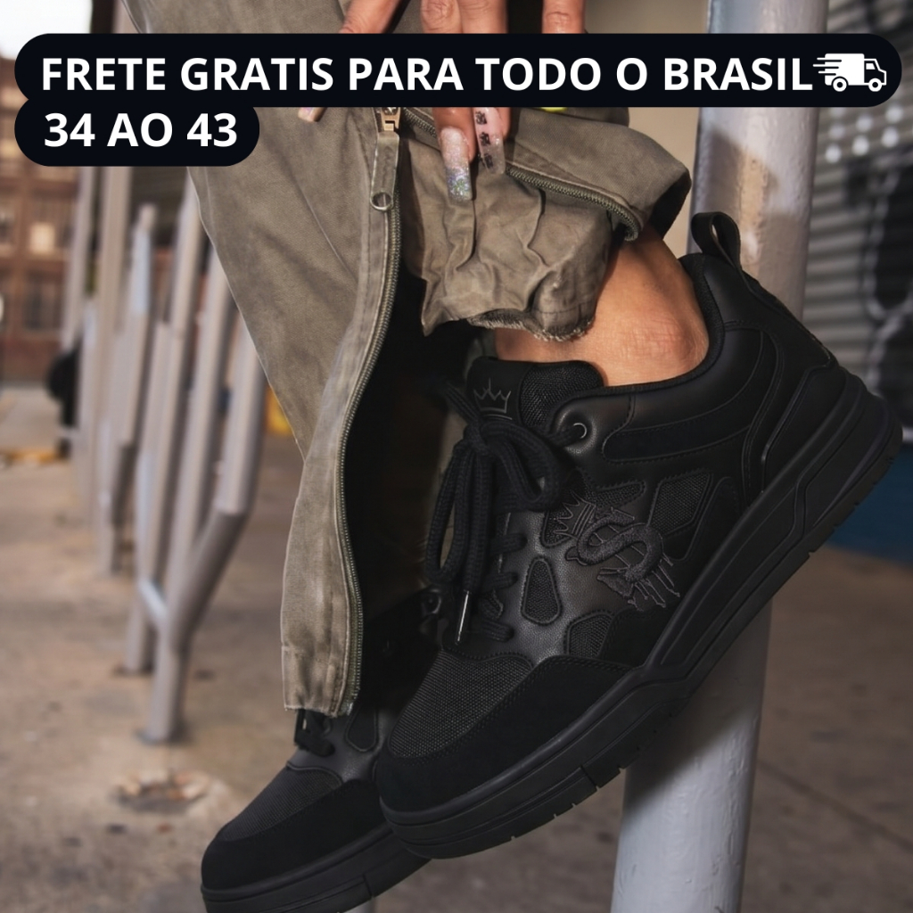 Tenis Masculino Streetwear Moderno Elegante Confortavel Estilo Urbano Visual Sofisticado