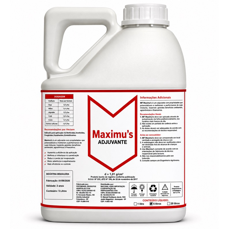 Fungicida Bactericida e Cicatrizante Máximus Proteção Completa Para Sua Lavoura 5L