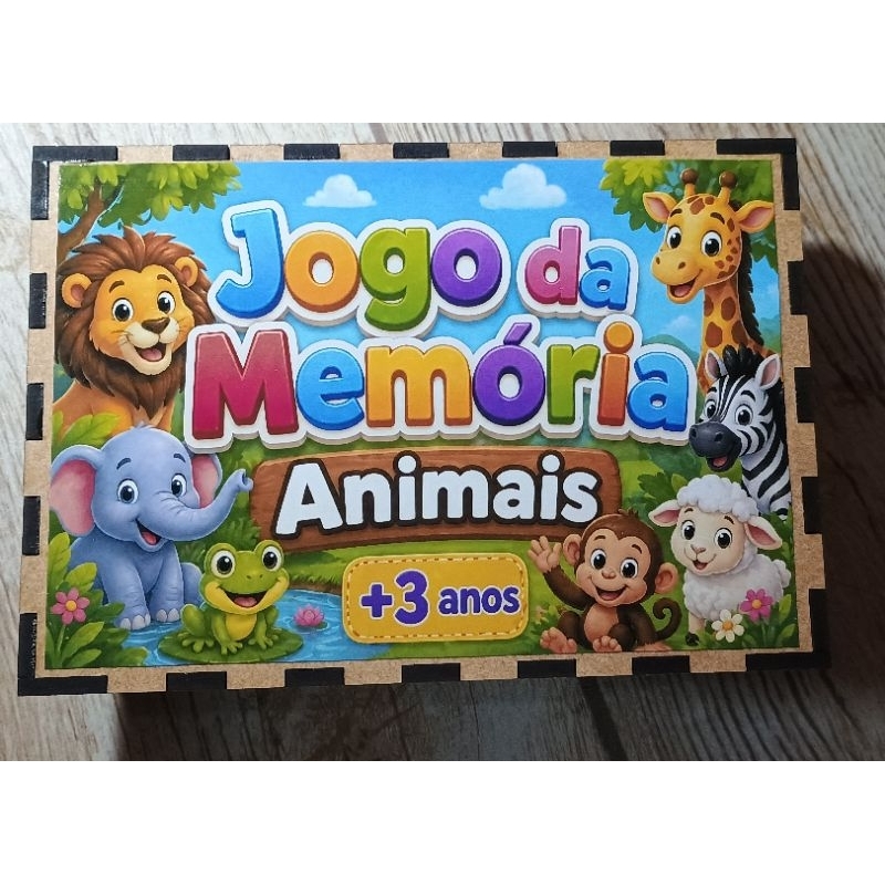 Jogo da Memória Animais – 40 Peças | Educativo Infantil - ENVIO IMEDIATO — imagem 2 de 2