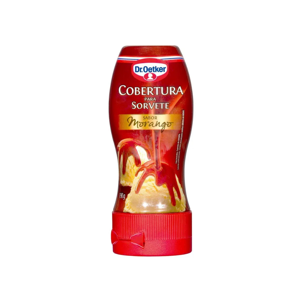 Multi-pack Cobertura Para Sorvete Morango Dr. Oetker 190g