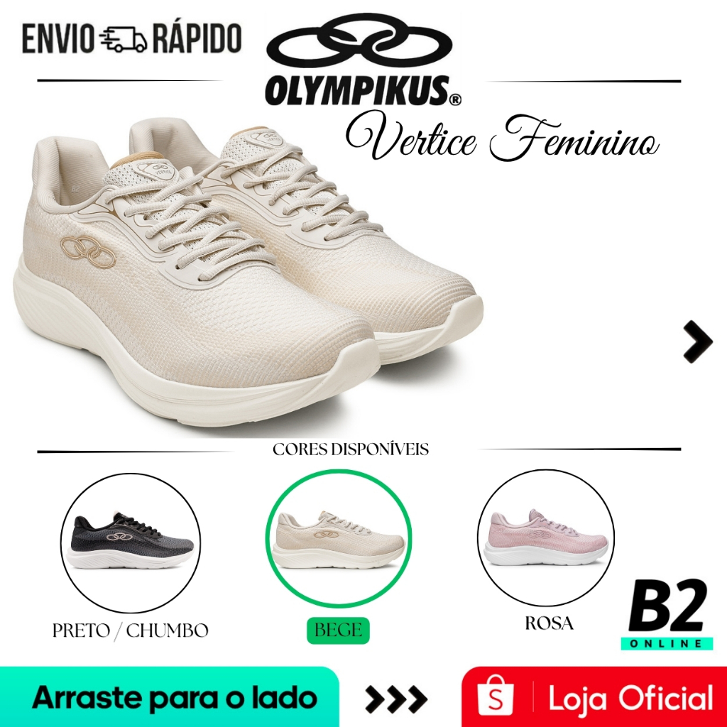Tênis Olympikus Vertice Feminino Original Com Nota Fiscal e Garantia