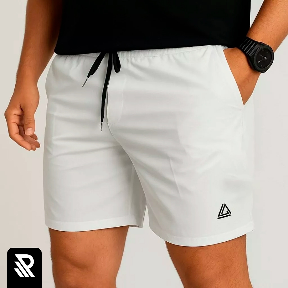 Kit 2 Bermudas Masculinas Elastano ORIGINAL Secagem Rápida, Bolsos Laterais Conforto Casual P ao GG