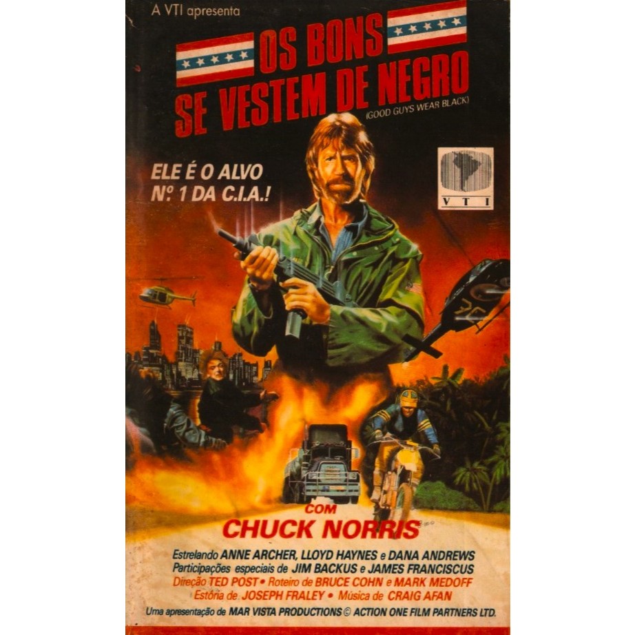 VHS/DVD OS BONS SE VESTEM DE NEGRO (Good Guys Wear Black) Legendado/Chuck Norris, LLoyd Haynes, Anne Archer.