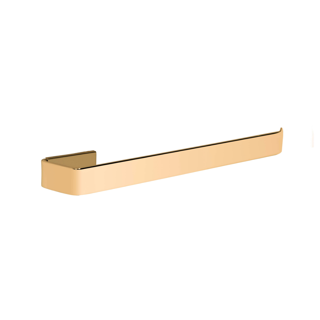 Porta Toalha Rosto para Banheiro Quadrado Dourado Gold