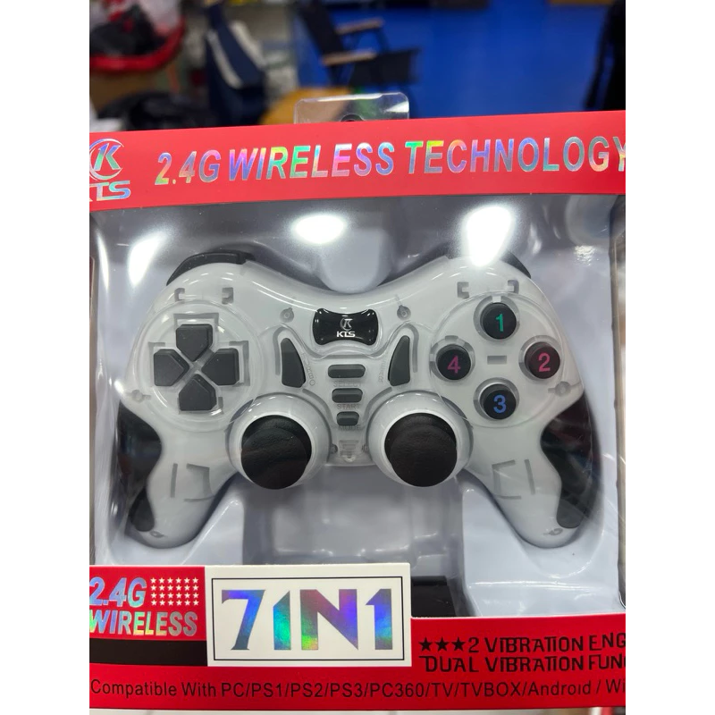 “Controle Sem Fio com Receptor USB – Para Ps2 ps3 e Smart TV, Plug & Play”