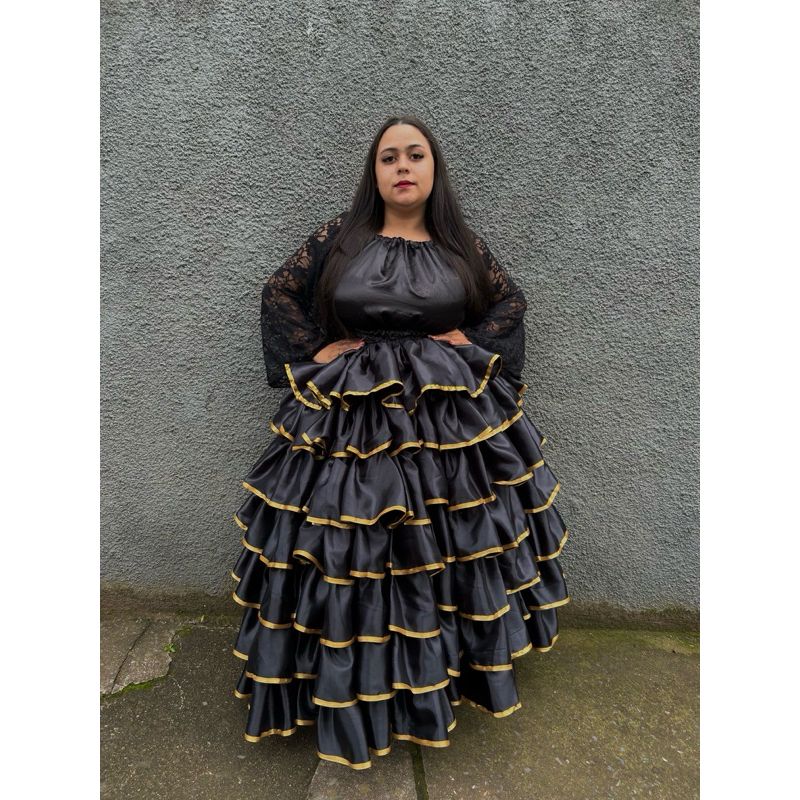 saia cabaré fitas pombagira luxo 7 babados 7 saias encruzilhadas Maria Padilha menina dama da noite Maria mulambo menina