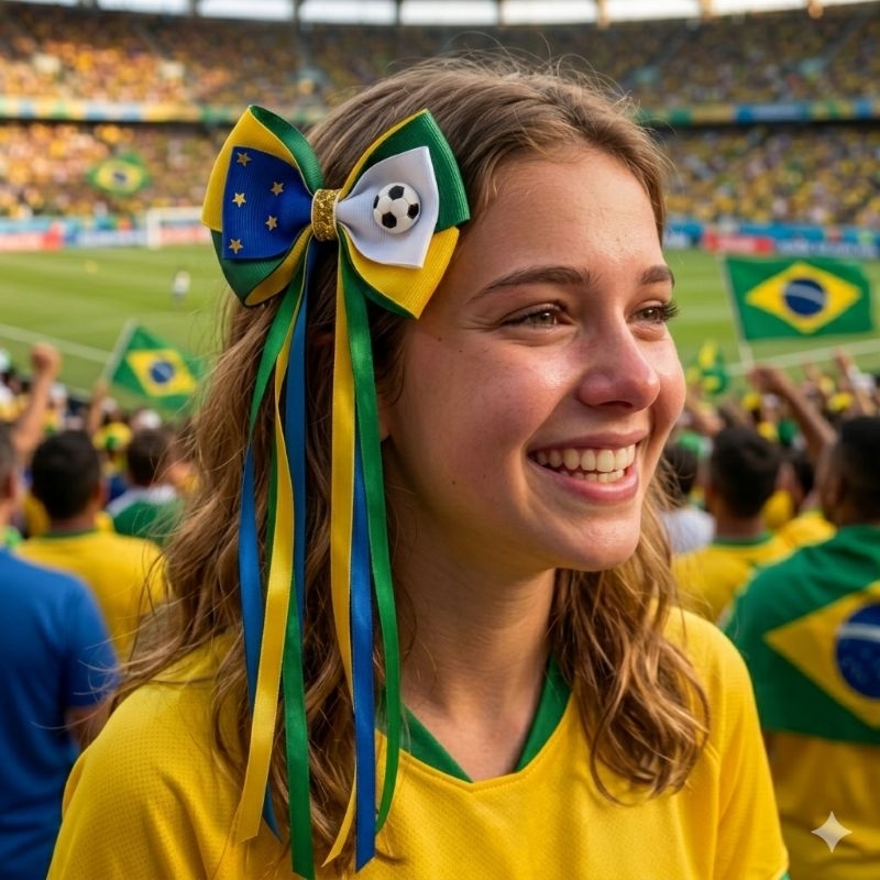 Laço Infantil e Adulto Temático Copa, Junino e Independência | Mais Vendidos | Pronta Entrega