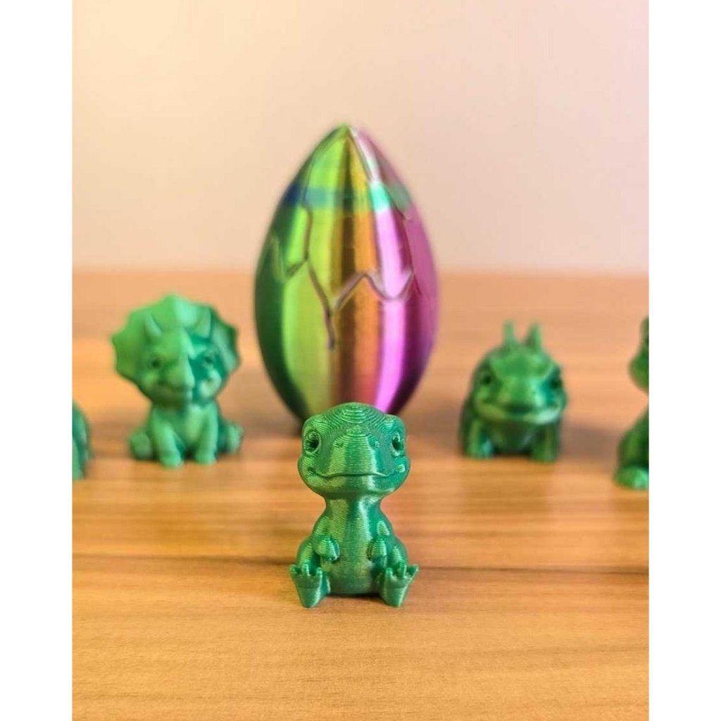 Kit com 40 Ovos de Dtagões Surpresa – Impressão 3D - Mini dragões Colecionáveis
