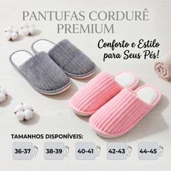 Pantufa Unissex Antiderrapante Confortável Quentinha Macia Pelúcia Chinelo Quarto Casa Inverno
