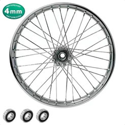 Roda Dianteira Lander Xtz 125/250 4mm Com Rolamentos