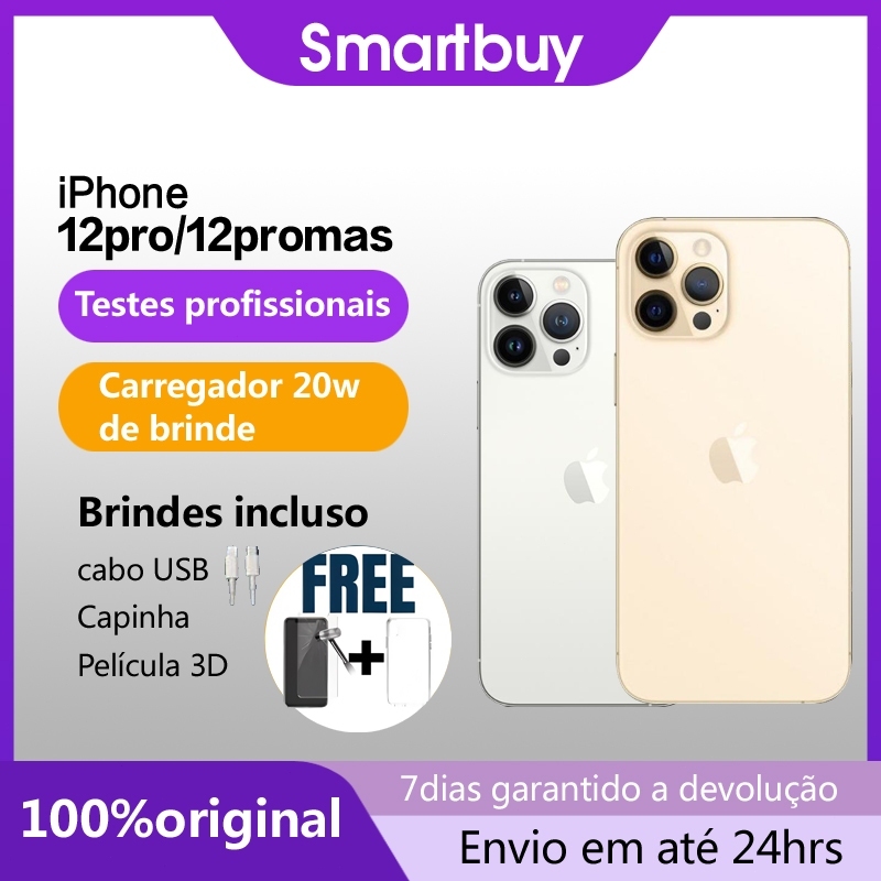 Celular iPhone 12 / 12 Pro / 12 Pro Max 100% Original, Saúde da Bateria 90-100% DE VITRINE