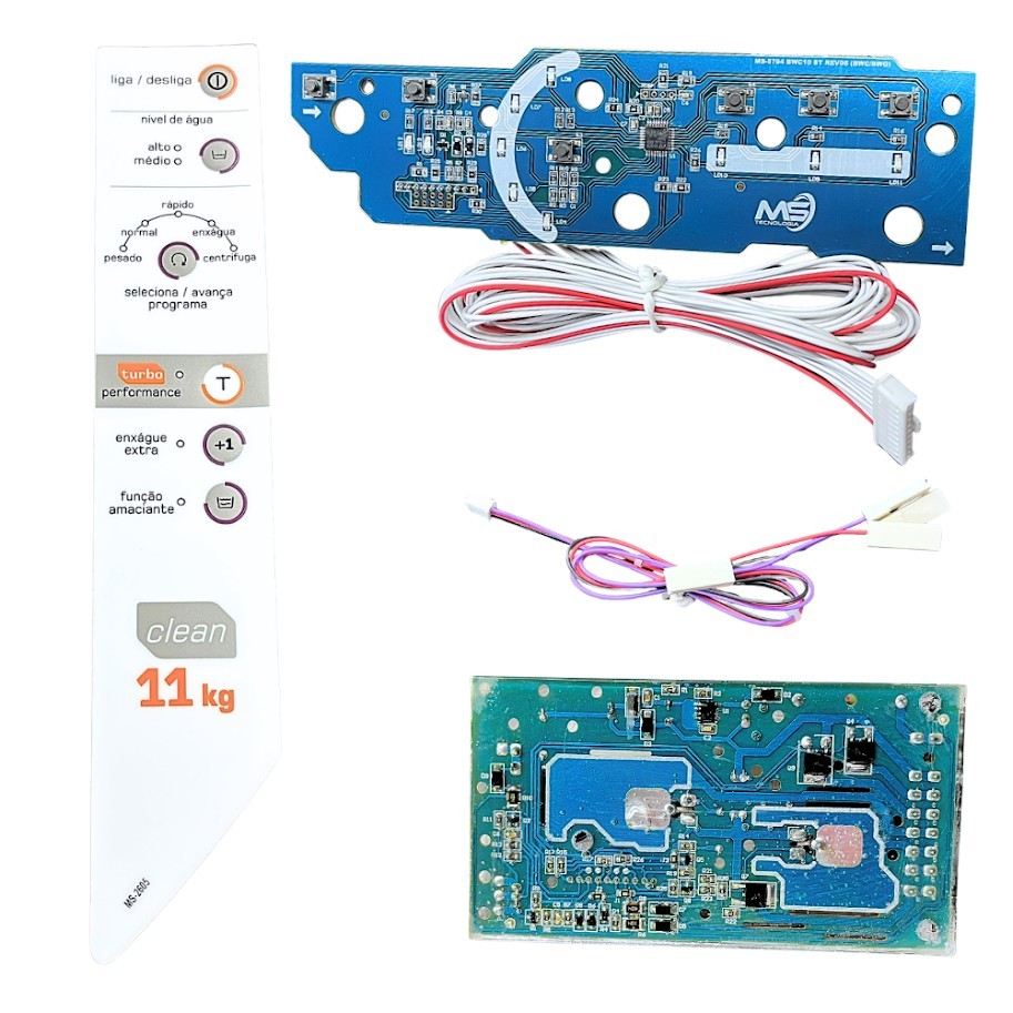 Placa Interface e Placa de Potência Compatíveis com Lavadora Brastemp Clean 11kg BWC11 W10605794 Bivolt