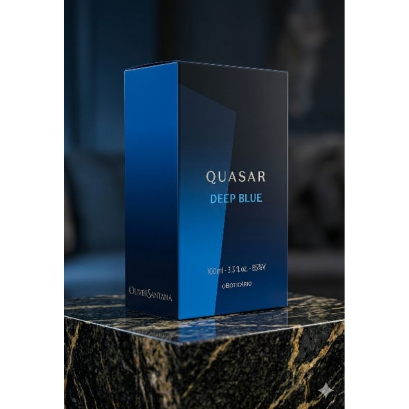 QUASAR DEEP BLUE Des.Colônia Masculina 100ml