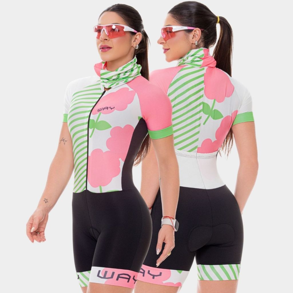 Macaquinho Macacão Ciclismo Ciclista Feminino Alta Densidade Forro Gel Roupa Bik