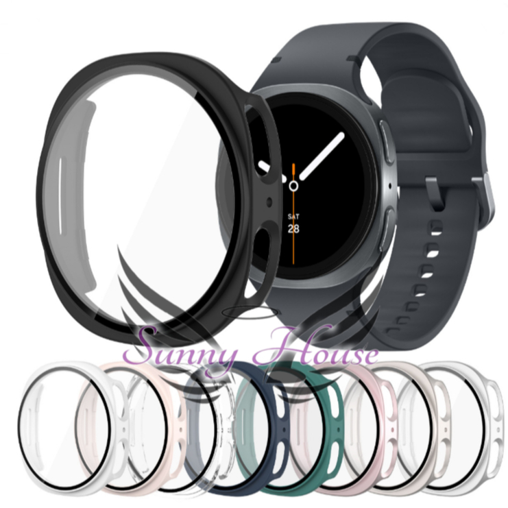 Case Capa Película De Vidro Protetora Para Samsung Galaxy watch 8/9 40mm E 44mm