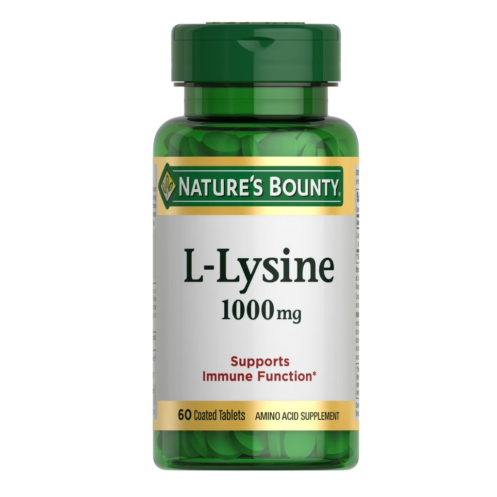 L-lisina Nature's Bounty 1000mg 60 Capsulas Importado Eua