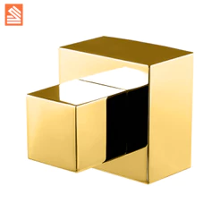 ACABAMENTO REGISTRO QUADRADO ZAMAK DOURADO 1.1/2 e 1.1/4 50 MM C38 CA63 PADRAO DOCOL